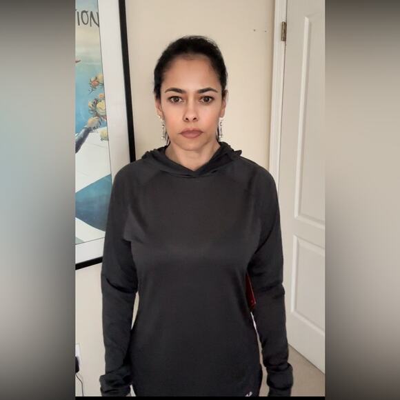 Charcoal color Fila performadri light hoodie size M NEW - Picture 2 of 9